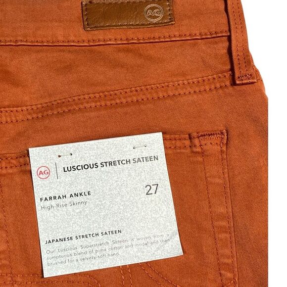 AG Adriano Goldschmied Jeans Luscious Stretch Sateen Size 27 NWT MSRP $198 - Picture 3 of 8